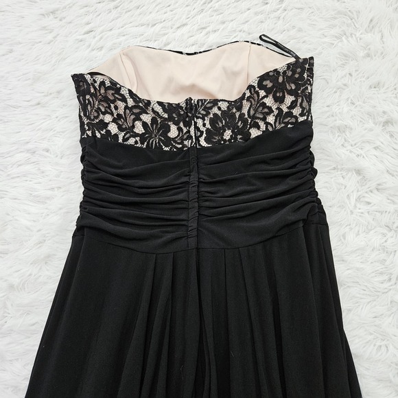 Scott McClintock Women's Vintage Floral Lace Chest Strapless Formal Dress Size 8 - Picture 4 of 10